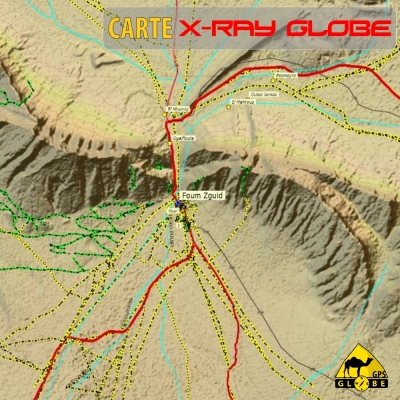 Maroc - X-Ray Globe - 1:100 000 TOPO Relief