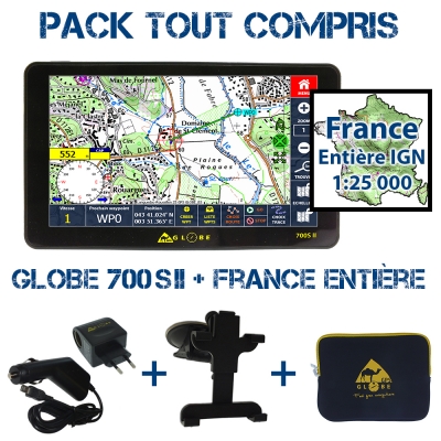 Pack Tout Compris Globe 700SII + France Entière IGN 25