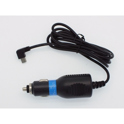 Alimentation allume-cigare 12V Mini USB Coudée