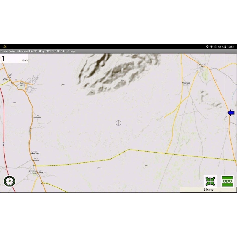 Oman - Emirats Arabes - X-Ray Globe - 1: 30 000 TOPO Relief
