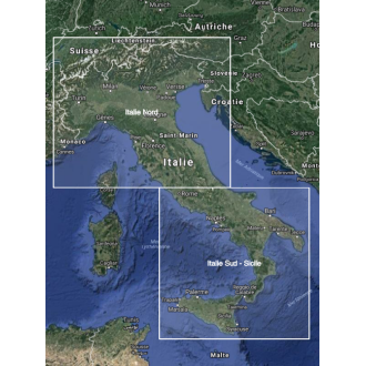 Italie Nord - X-Ray Globe - 1 : 30 000 TOPO Relief