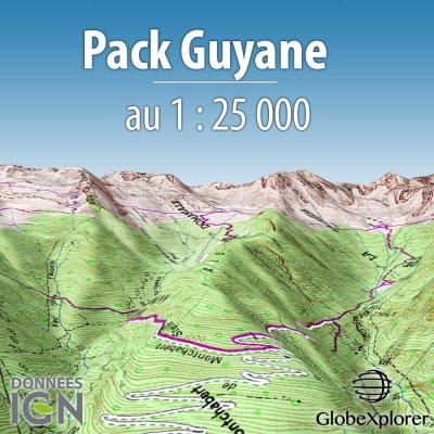 GlobeXplorer - Pack Guyanne - 1 : 25 000