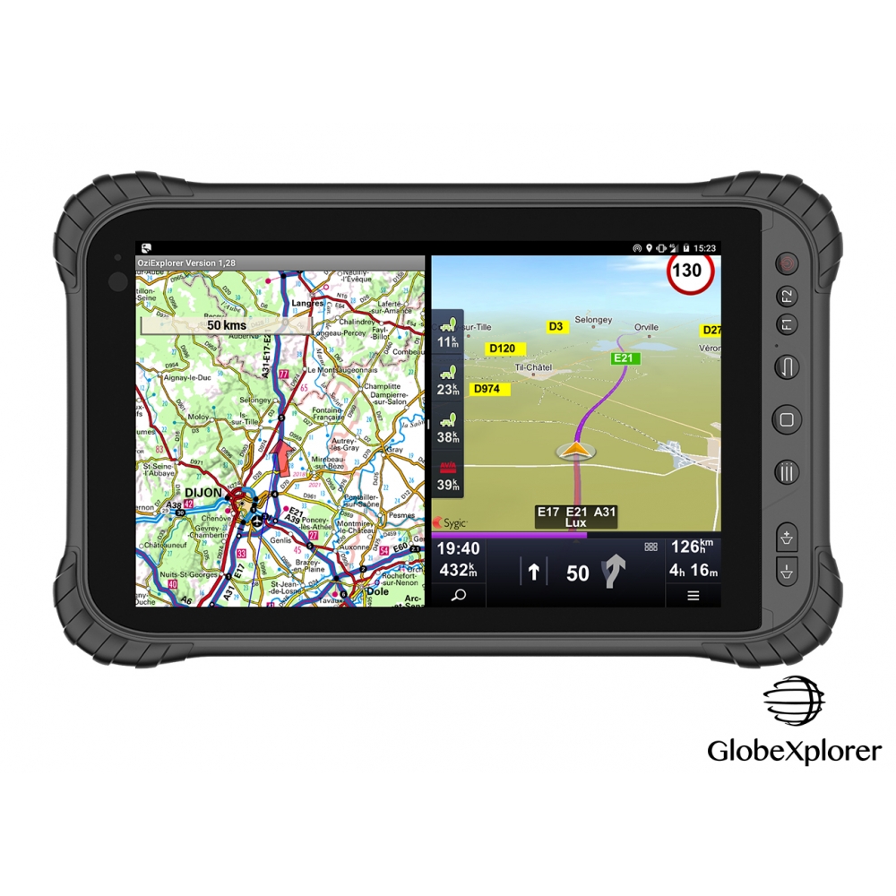 Tablette GlobeXplorer X8V3 la plus robuste et complète des tablettes GPS