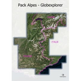 Pack Alpes - France / Suisse / Italie - 1 : 25 000 - GlobeXplorer