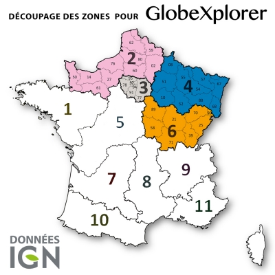 Quart de France Nord-Est 1:25 000 - GlobeXplorer