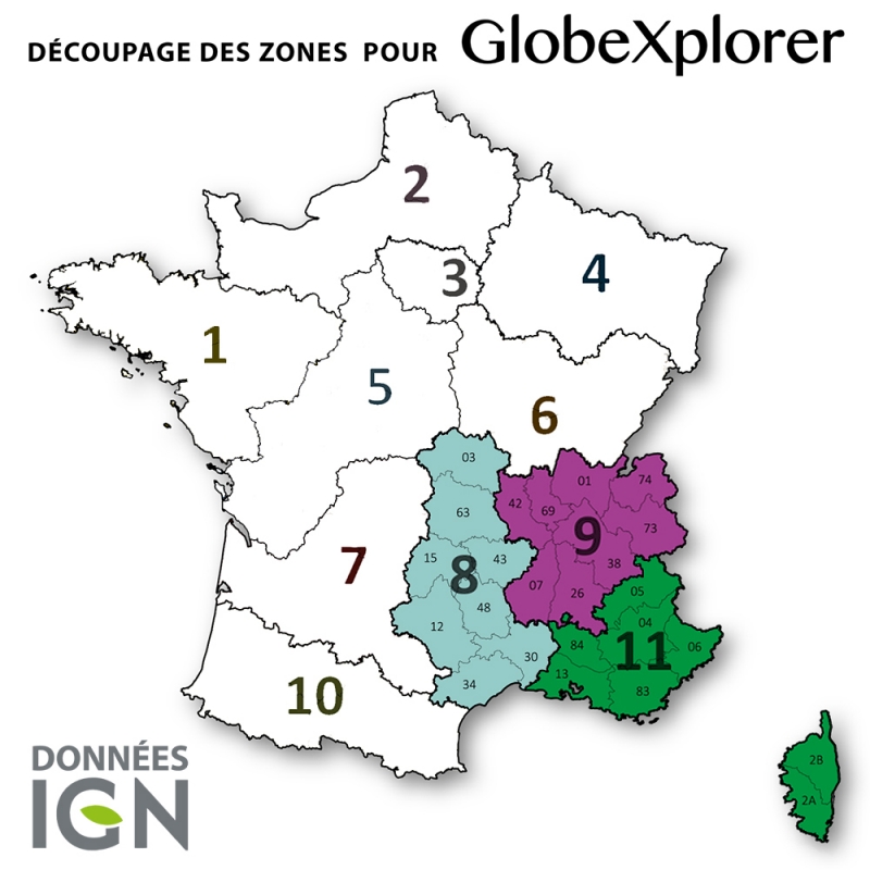 Quart de France Sud-Est 1:25 000 - GlobeXplorer