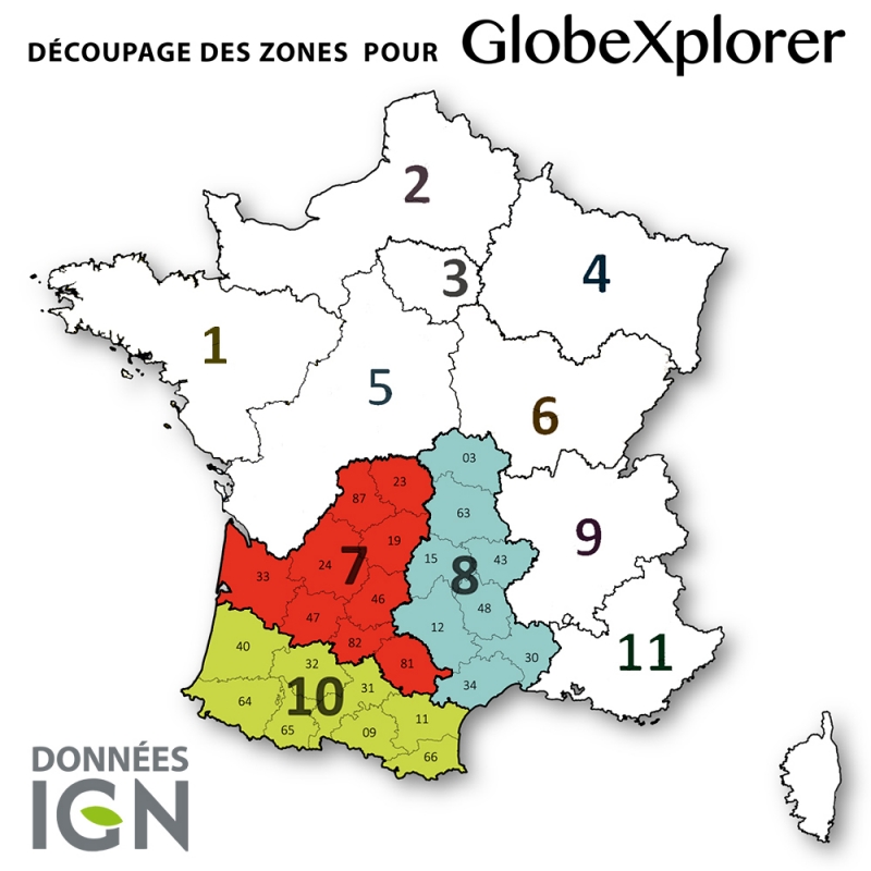 Quart de France Sud-Ouest 1:25 000 - GlobeXplorer