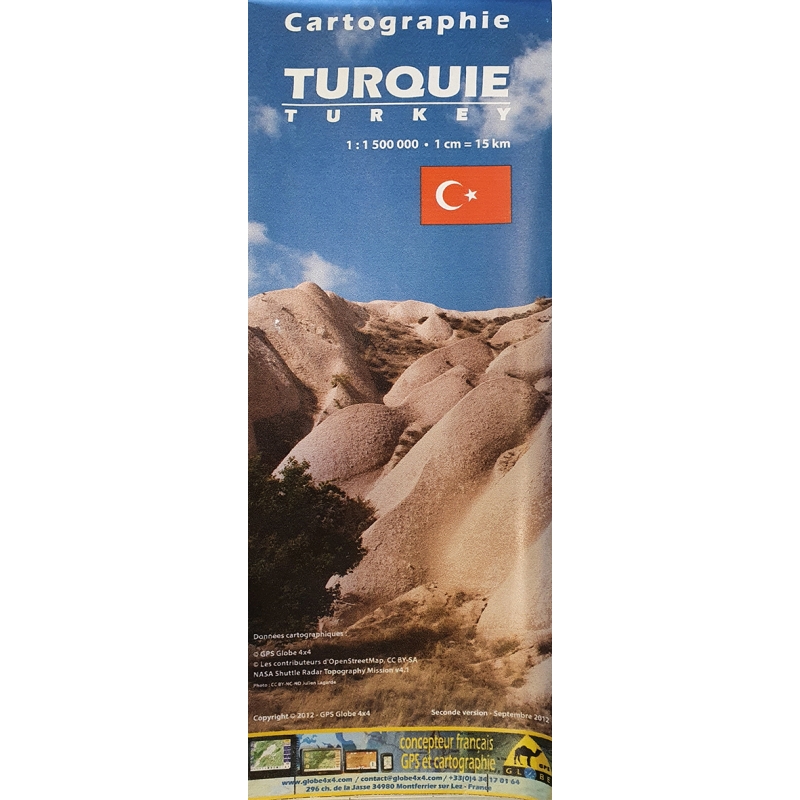 Turquie - carte papier - 1 : 1 500 000
