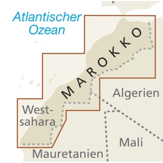 Maroc - carte papier - 1 : 1 000 000