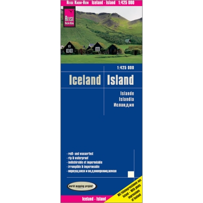 Islande - carte papier - 1 : 425 000