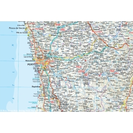 Portugal - carte papier - 1 : 350 000