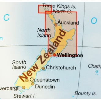 Nouvelle Zélande Nord - carte papier - 1:550 000