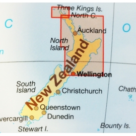 Nouvelle Zélande Nord - carte papier - 1:550 000