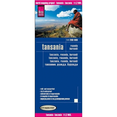 Tanzanie - carte papier - 1 : 1 200 000