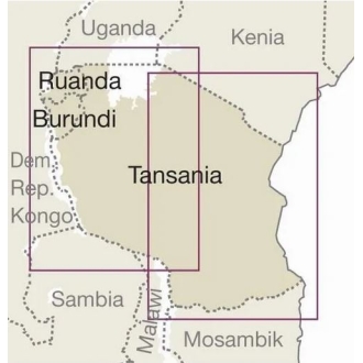 Tanzanie - carte papier - 1 : 1 200 000