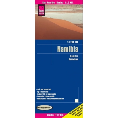 Namibie - carte papier - 1 : 1 200 000