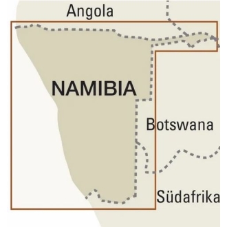 Namibie - carte papier - 1 : 1 200 000