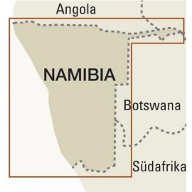 Namibie - carte papier - 1 : 1 200 000