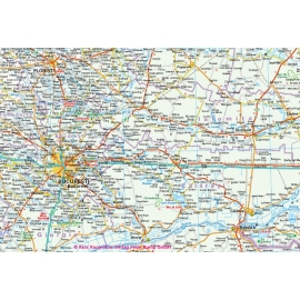 Roumanie - carte papier - 1 : 1 600 000
