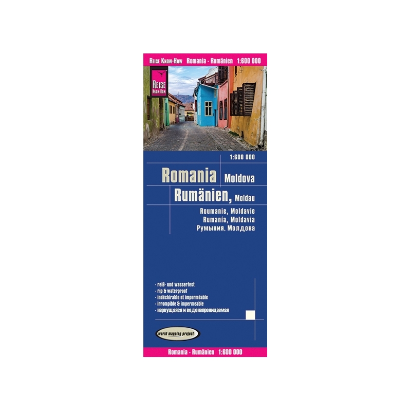 Roumanie - carte papier - 1 : 1 600 000