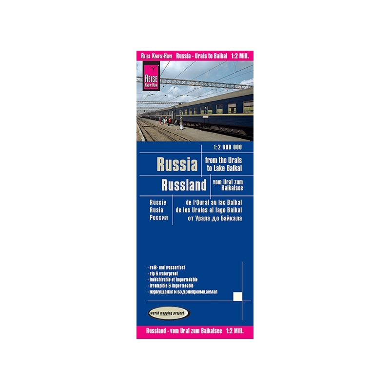 Russie Oural/Baikal - carte papier - 1 : 2 000 000