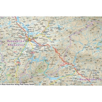 Russie Oural/Baikal - carte papier - 1 : 2 000 000