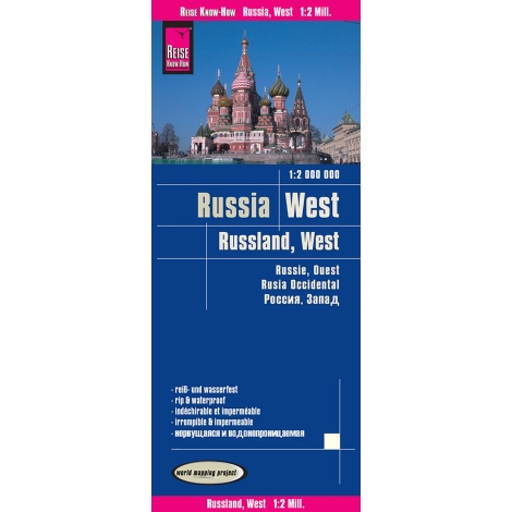 Russie Ouest- carte papier - 1 : 2 000 000