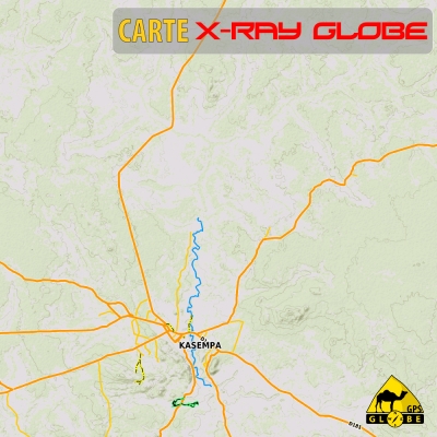 Zambie - X-Ray Globe - 1:100 000 TOPO Relief