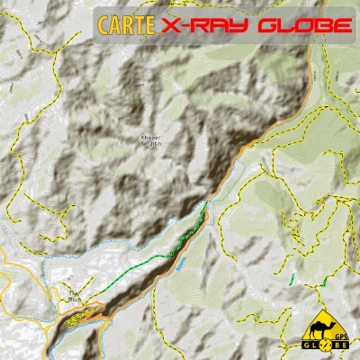 Azerbaïdjan - X-Ray Globe - 1:30 000 TOPO Relief