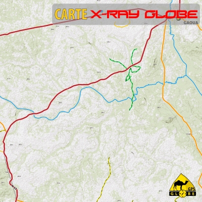 Burkina Faso - X-Ray Globe - 1:100 000 TOPO Relief
