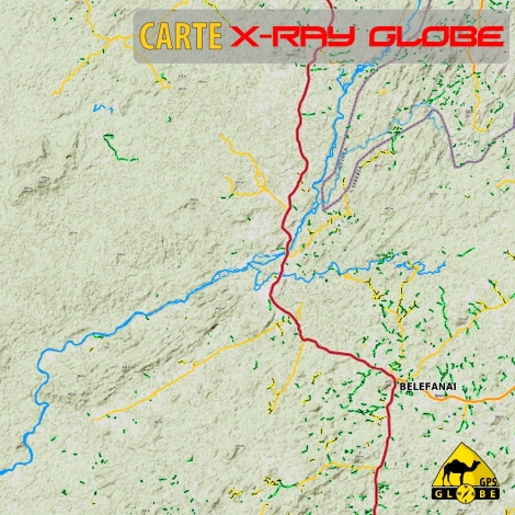 Libéria - X-Ray Globe - 1:100 000 TOPO Relief