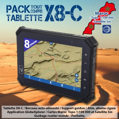 GlobeXplorer X8-C Pack Tout Compris MAROC
