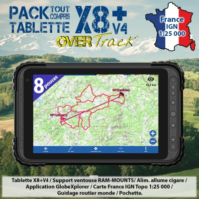 GlobeXplorer X8+V4 Pack Tout Compris FRANCE 25