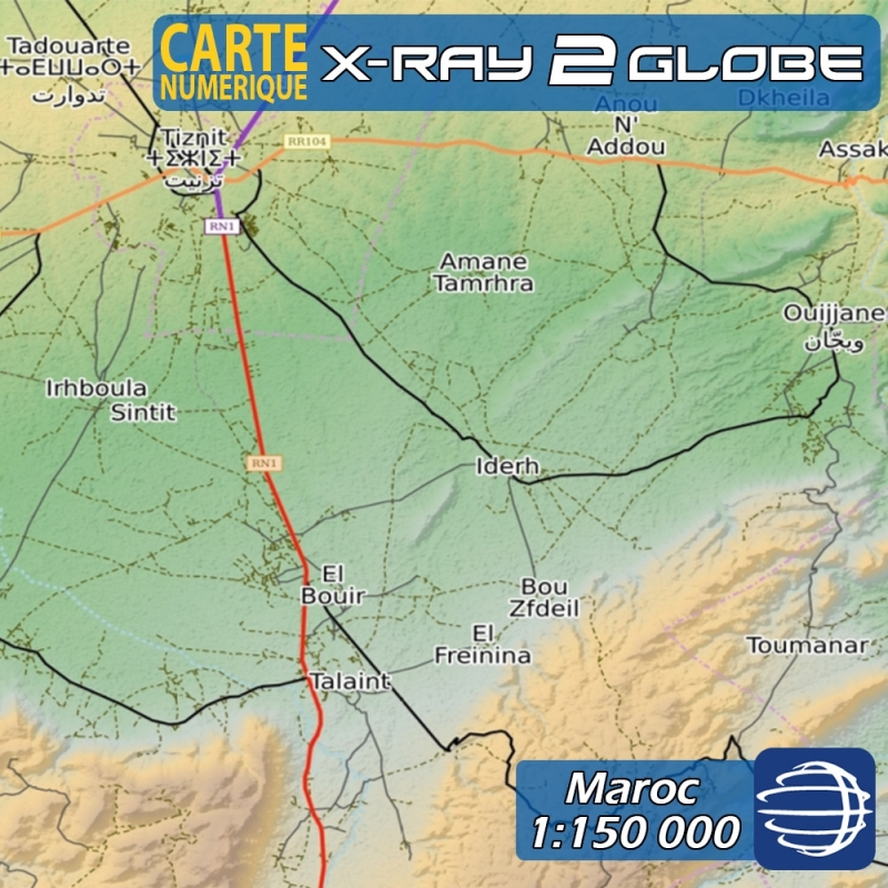 Maroc - X-Ray 2 GLOBEXPLORER - 1:150 000 TOPO