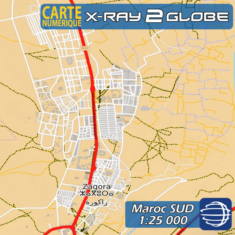 Maroc SUD X-Ray 2 GlobeXplorer - 1:25 000 TOPO