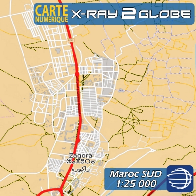 Maroc SUD X-Ray 2 GlobeXplorer - 1:25 000 TOPO