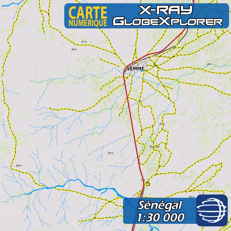 Sénégal - X-Ray GlobeXplorer - 1:30 000 TOPO Relief