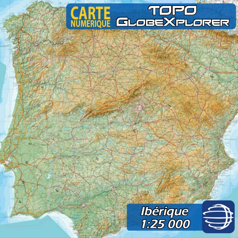 Pack Ibérique - Espagne / Portugal - 1 : 25 000 - GlobeXplorer