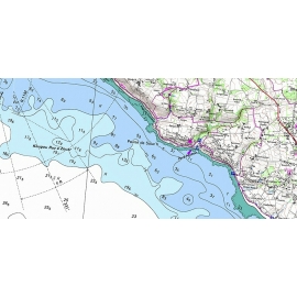 Carte marine  Atlantique + Méditerranée - IGN/SHOM  - 1 : 25 000 - GlobeXplorer