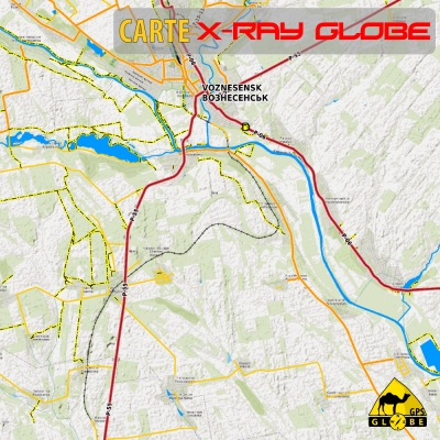 Lettonie - X-Ray Globe 1:100 000 Relief